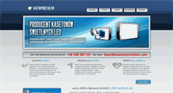 Desktop Screenshot of kasetonyswietlne.com